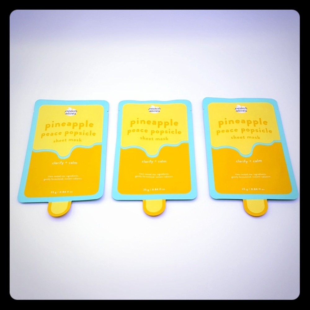 ☀ HOST PICK ☀ Sheet Masks 3 PACK - Pineapple Peace